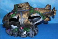 Large Submarine Wreck Aquarium Resin Ornament 30cm
