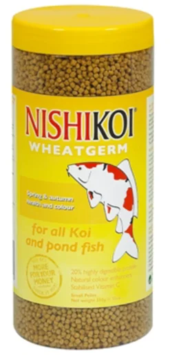 NishiKoi Wheatgerm Winter Koi Food Medium Pellet 350g