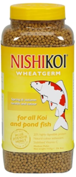 NishiKoi Wheatgerm Winter Koi Food Large Pellet 1125g