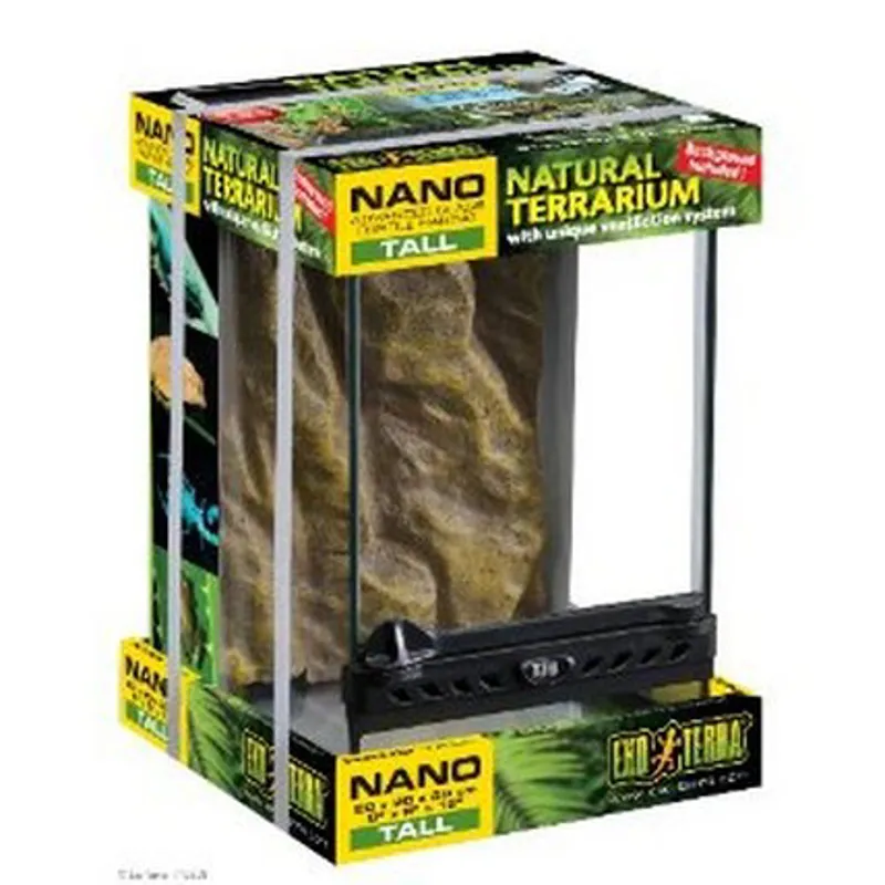 Exo Terra Nano Terrarium 20x20x30cm 1 Exo Terra Nano Terrarium 20x20x30cm