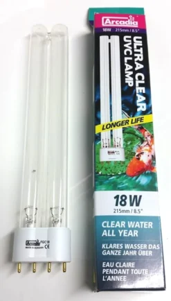 Arcadia Ultra Clear 18w Replacement UVC PL Bulb For Sterilisers