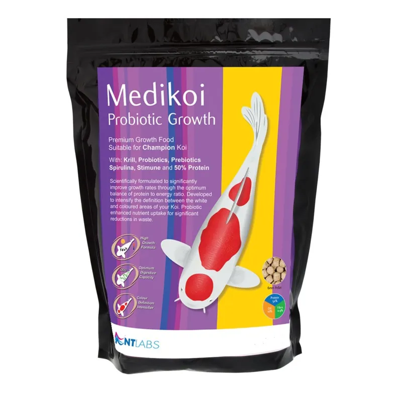 NT Labs MediKoi Probiotic Growth 6mm 1.75kg Pond Fish Pellet 2 NT Labs MediKoi Probiotic Growth 6mm 1.75kg Pond Fish Pellet - Image 2