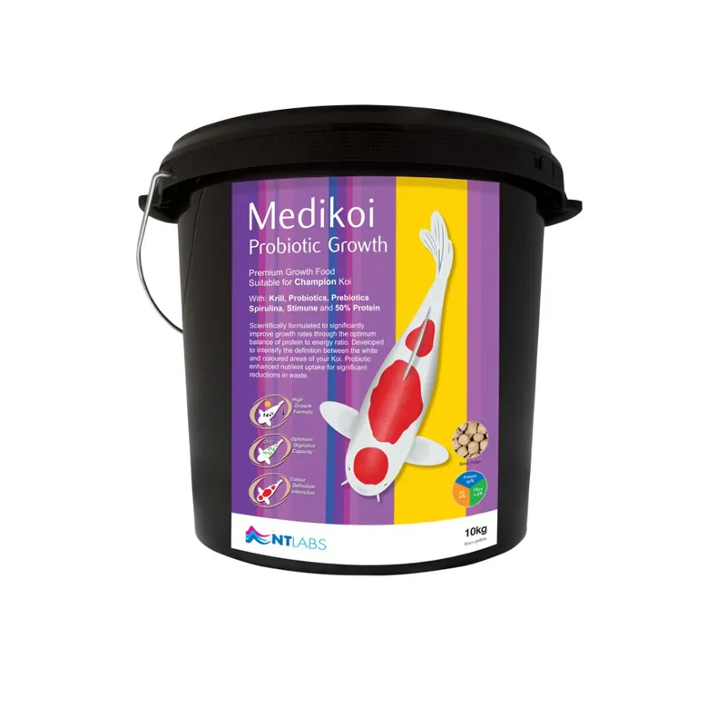NT Labs MediKoi Probiotic Growth 6mm 10kg Pond Fish Pellet 1 NT Labs MediKoi Probiotic Growth 6mm 10kg Pond Fish Pellet