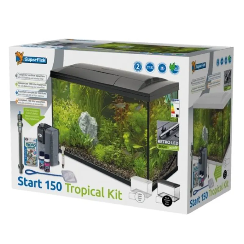 SuperFish Start 150 Tropical Kit Tank White 1 SuperFish Start 150 Tropical Kit Tank White