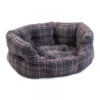 Smart Garden Zoon Plaid Oval Dog Bed - Small