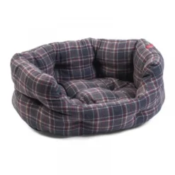 Smart Garden Zoon Plaid Oval Dog Bed - Medium