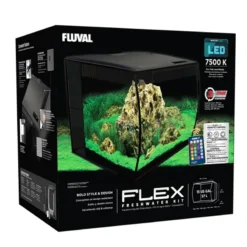 Black Fluval Flex 57L Aquarium Kit