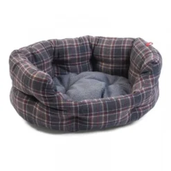 Smart Garden Zoon Plaid Oval Dog Bed - Large