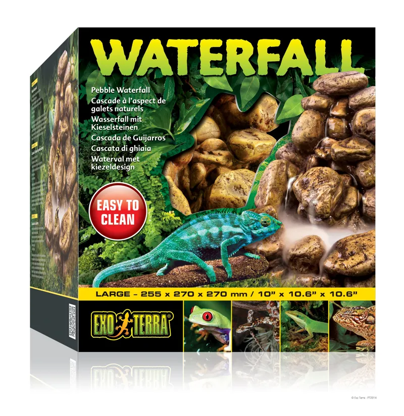 Exo Terra Large Pebble Waterfall Reptile Accessory 2 Exo Terra Large Pebble Waterfall Reptile Accessory - Image 2